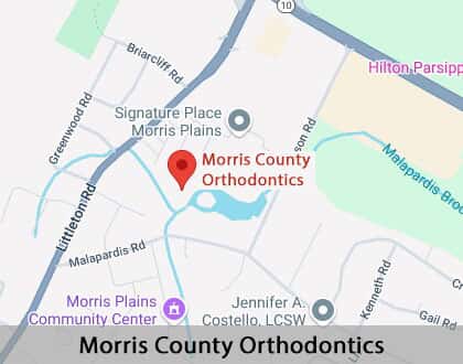 Map image for Invisalign in Morris Plains, NJ